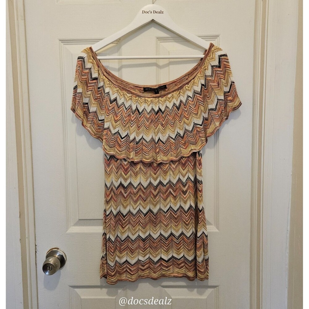 Whitehouse Black Market Could Shoulder Blouse Beige Women's Medium
